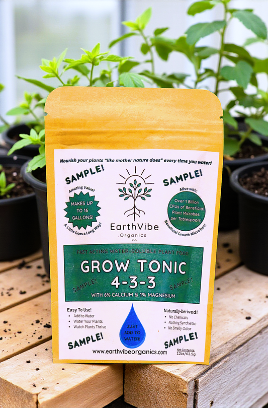 FREE SAMPLE - EarthVibe Organics Grow Tonic 4-3-3 + Calmag + Mycos - FREE SAMPLE